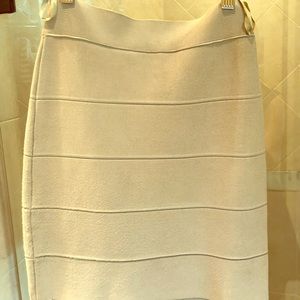 Cream colored bandage skirt